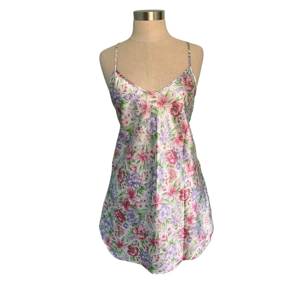 Secret Treasures Floral Satin Chemise